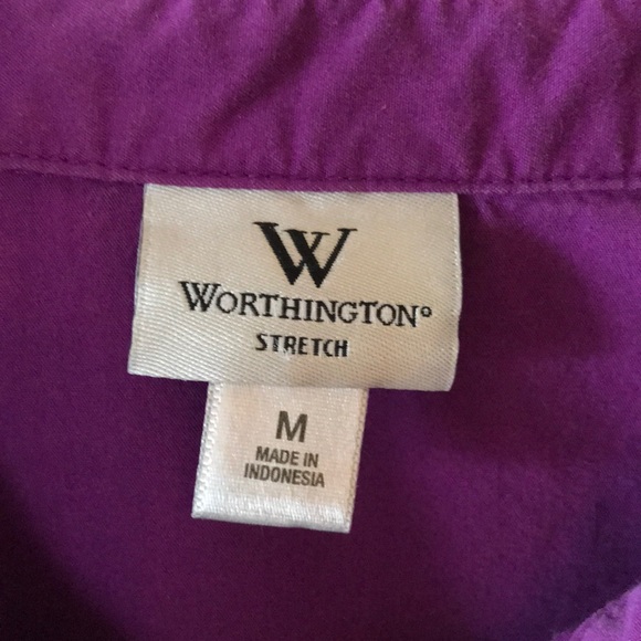 Worthington stretch button-up shirt - size Medium - Picture 4 of 5